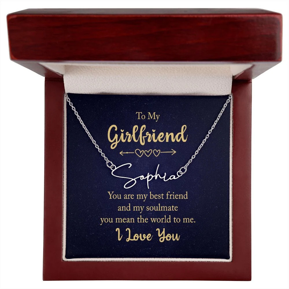 You Are My Best Friend Personalized Silver Tone Name Necklace Custom Name
